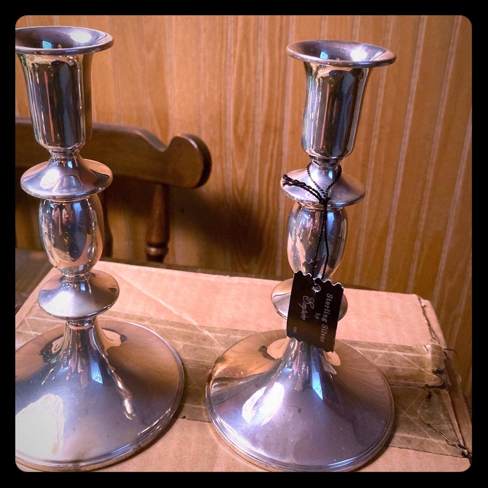 Candlesticks 
EMPIRE sterling silver candlesticks